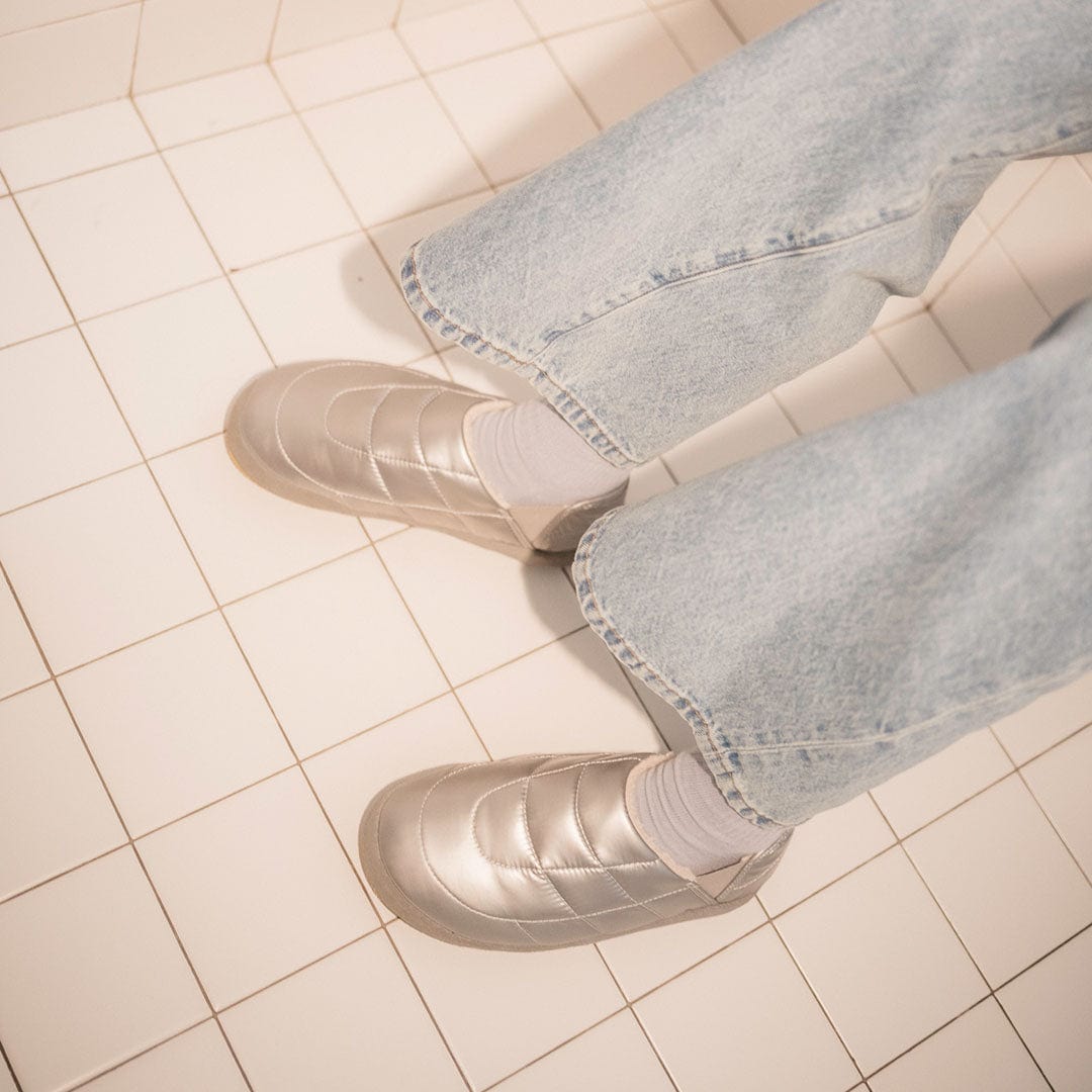 Womens - Apres Puff Slip On - Space Silver