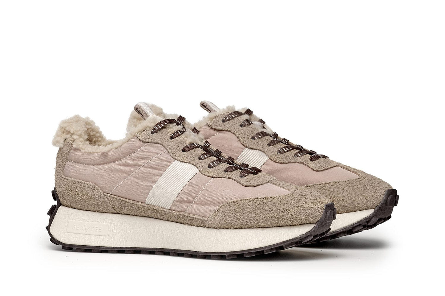 Womens - Acorn Trainer - Cream Cafe