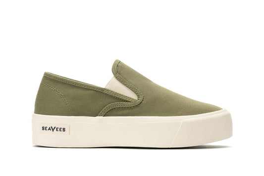 Womens - Baja Slip On Platform - Surplus Green