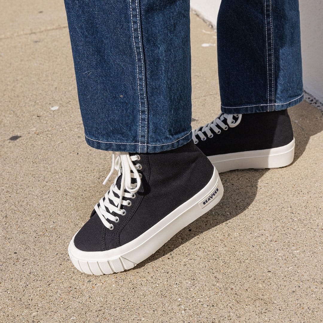 Womens - La Brea Lug High Top Platform - Black