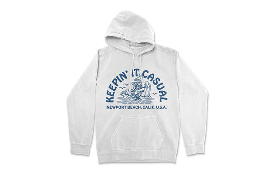 SeaVees - Keepin' It Casual Newport Beach Hoodie - White