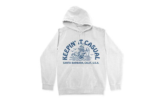 SeaVees - Keepin' It Casual Santa Barbara Hoodie - White