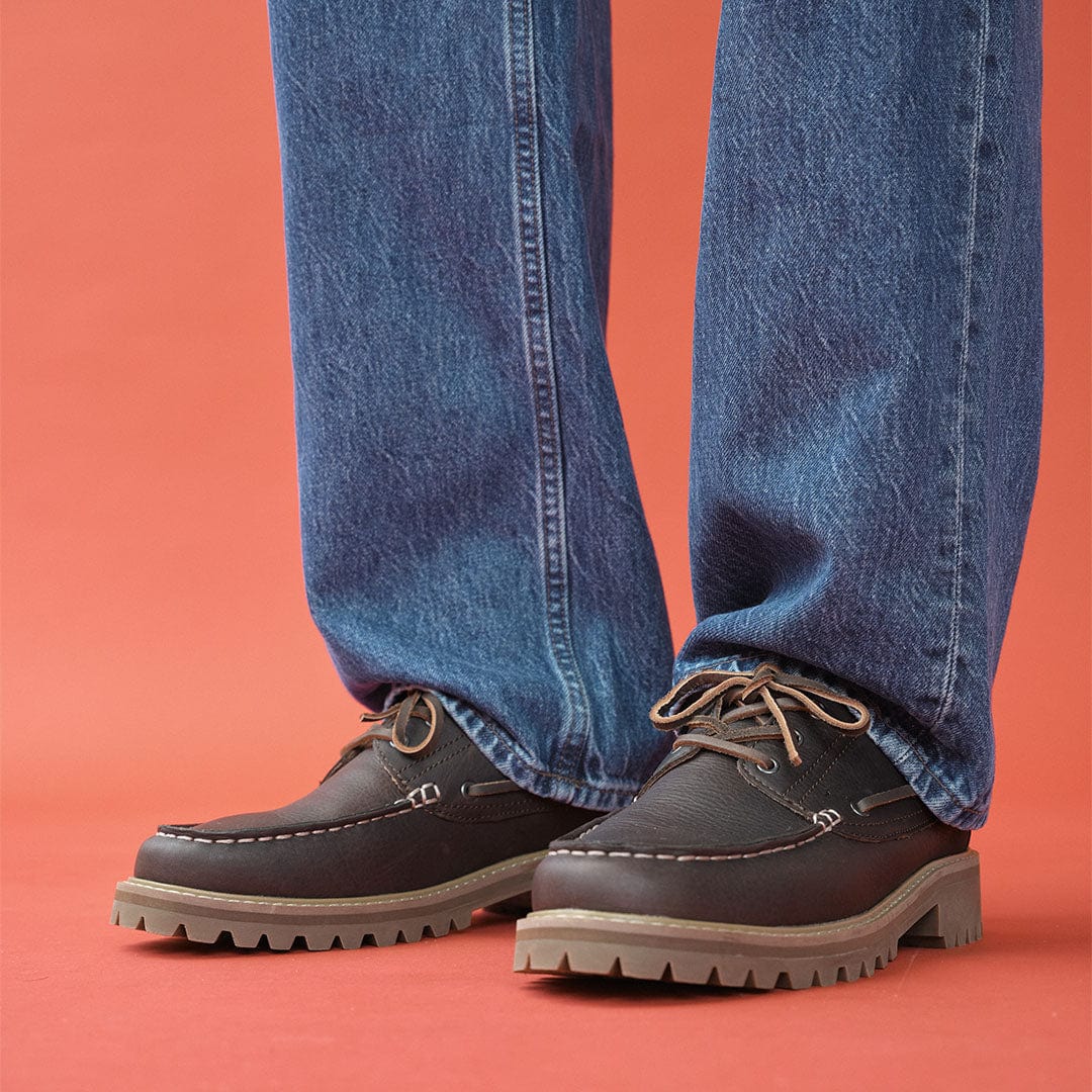 Mens - Larkspur Lug Boat Shoe - Dark Chocolate