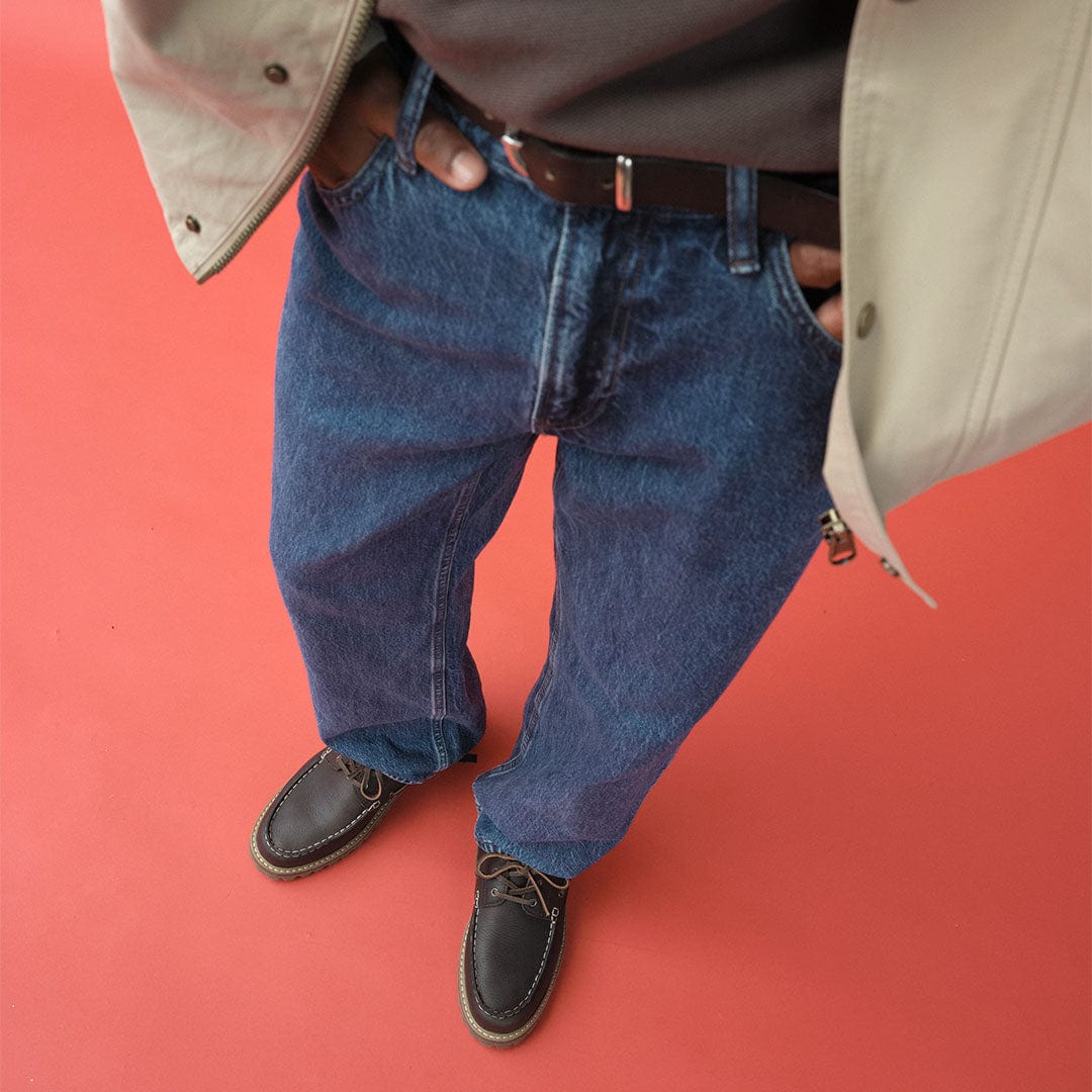 Mens - Larkspur Lug Boat Shoe - Dark Chocolate