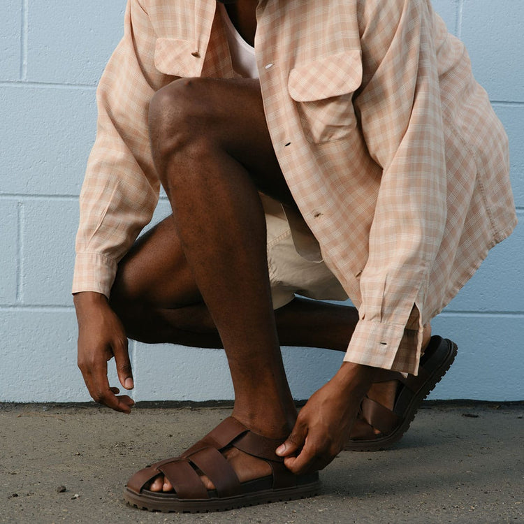 Mens - Cape Fisherman Sandal - Chestnut