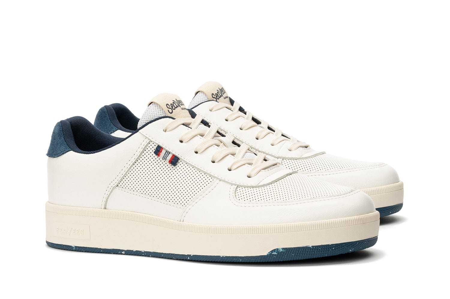 Mens - Cardinal Sneaker - White Navy – SeaVees