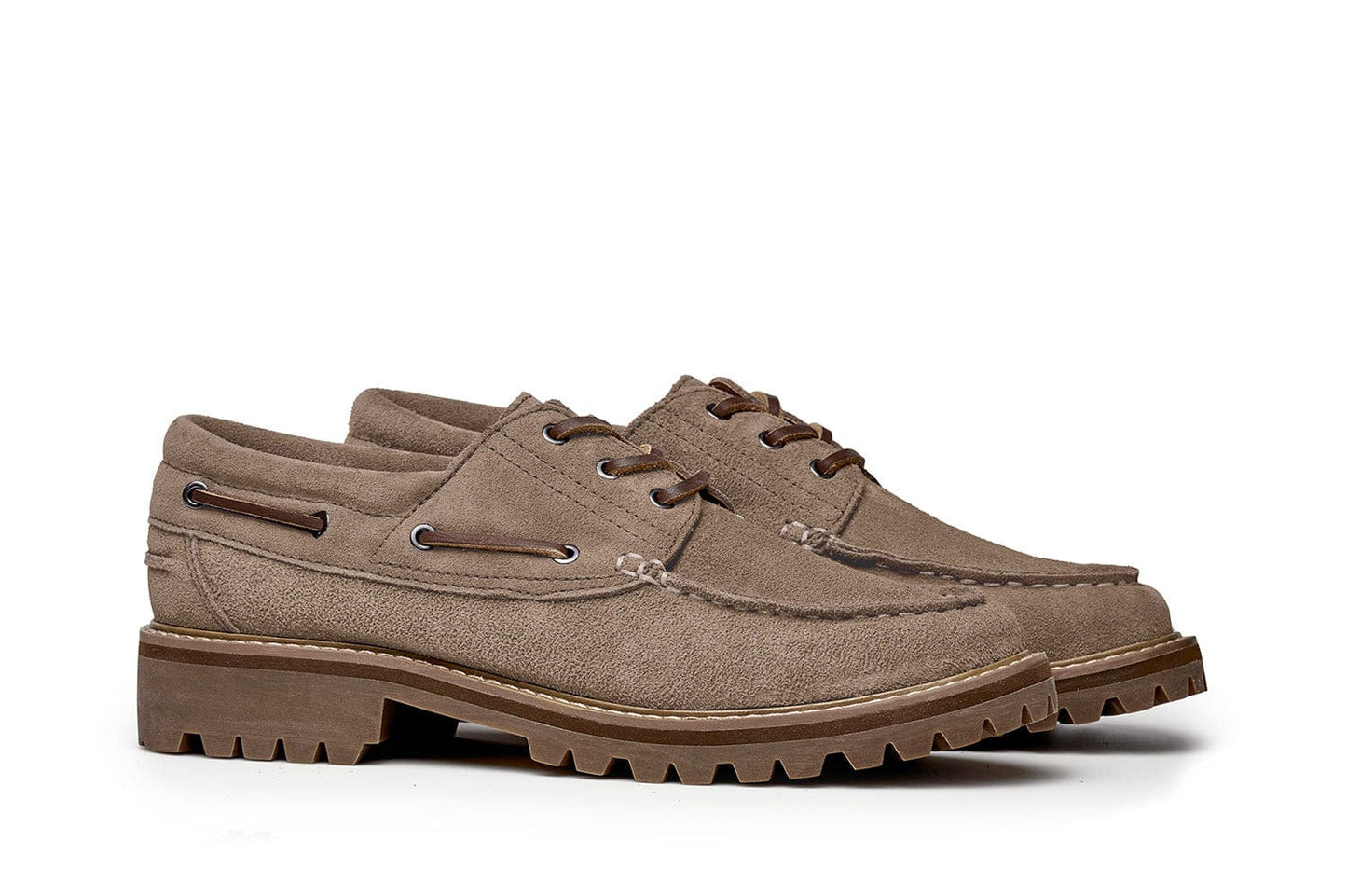 Mens - Larkspur Lug Boat Shoe - Cement
