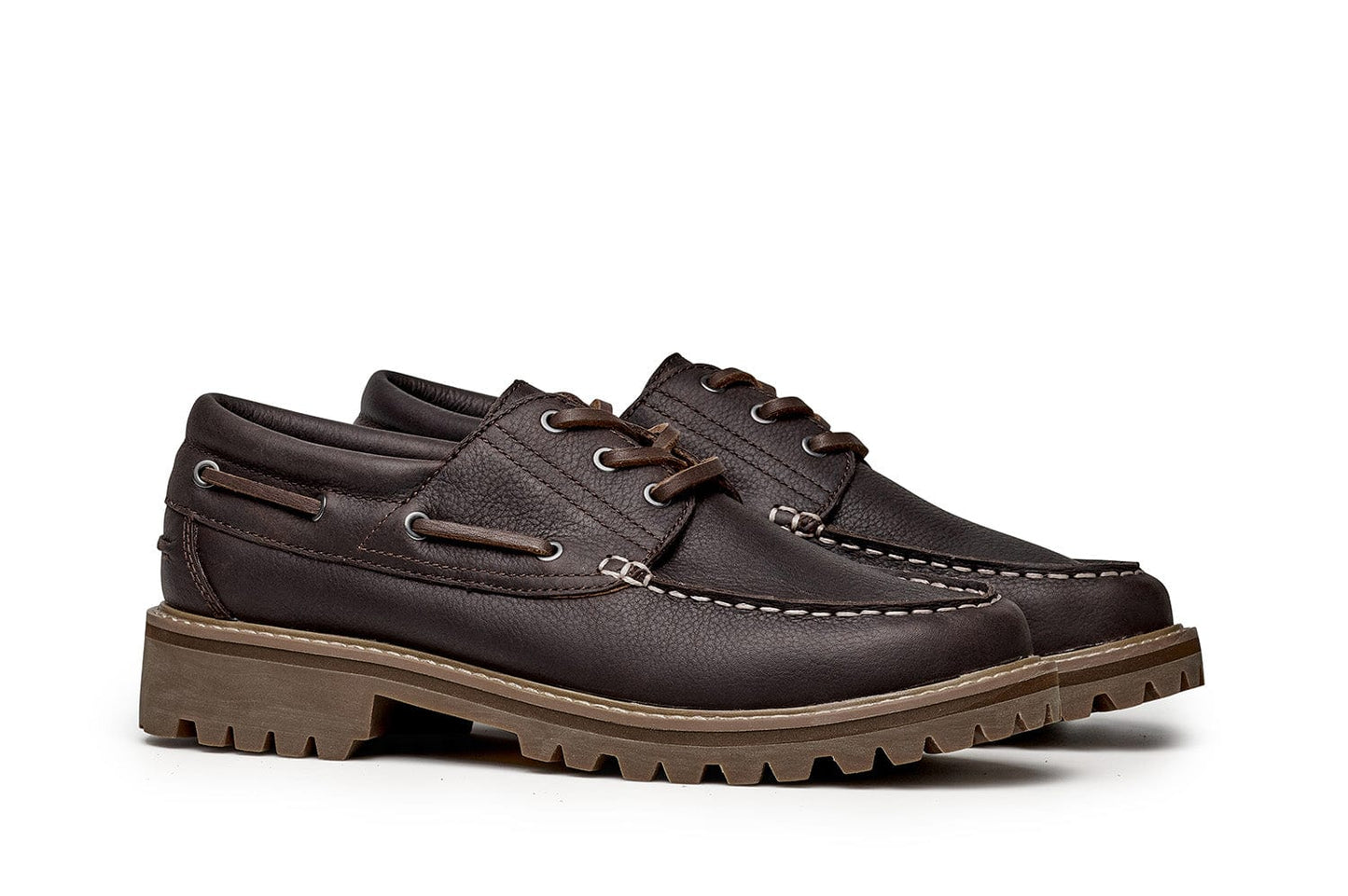 Mens - Larkspur Lug Boat Shoe - Dark Chocolate