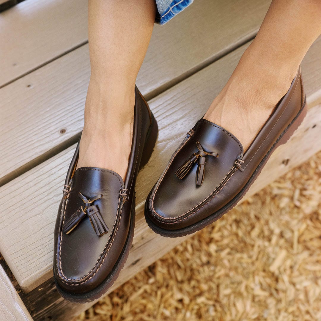 Womens - Rickie Tassel Loafer - Dark Chocolate