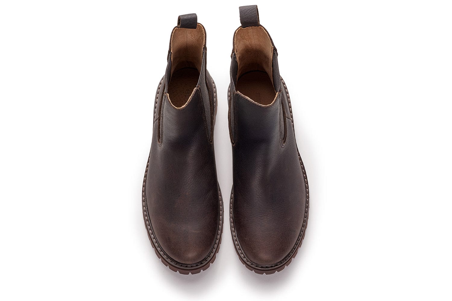 Water-resistant Leather Chelsea Boot - Salt Creek - Dark Brown - Womens - 5.5