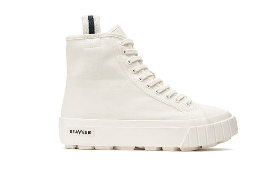 Womens - La Brea Lug High Top Platform - White