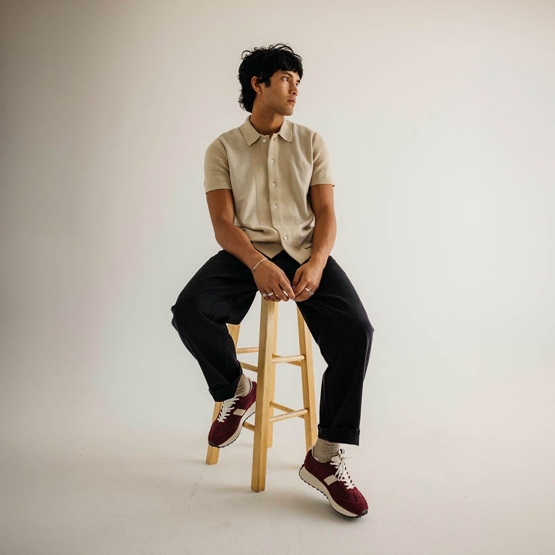 Mens - Acorn Trainer - Bordeaux