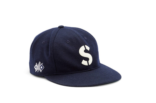 Unisex - SeaVees X Ebbets Field “Landing” Wool Ballcap - Navy
