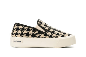 Womens - Baja Slip On Platform - Black/White