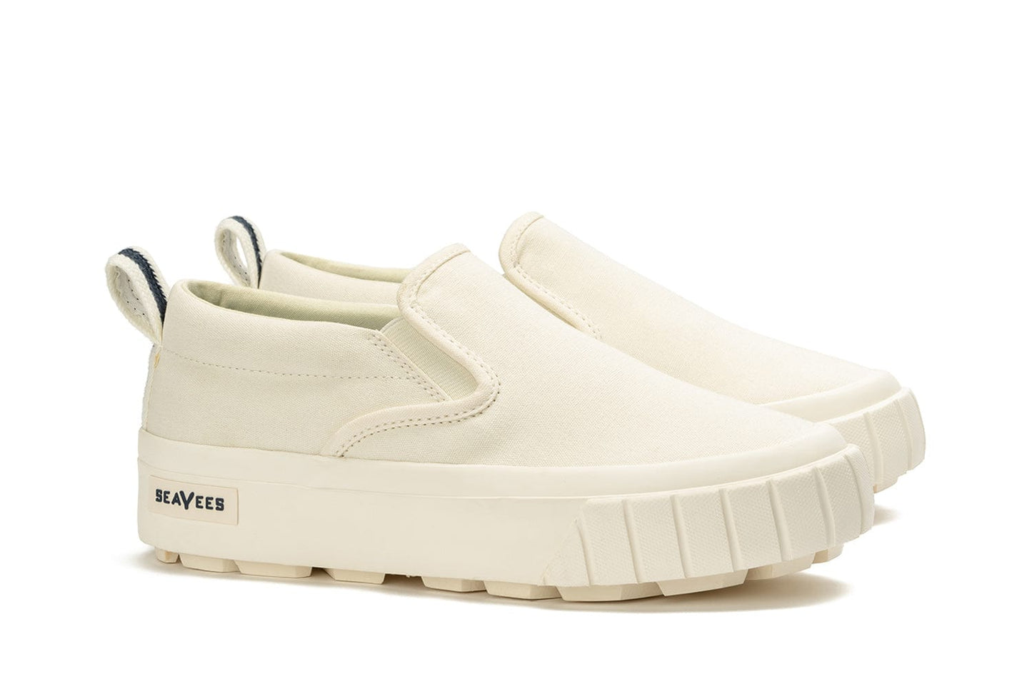 Womens - Fairfax Lug Slip On Platform - White