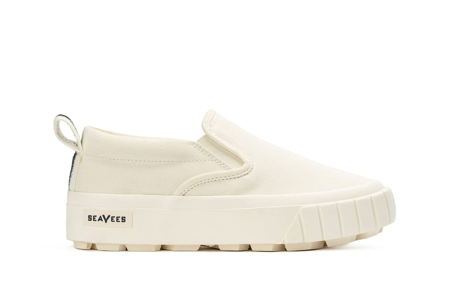 Womens - Fairfax Lug Slip On Platform - White