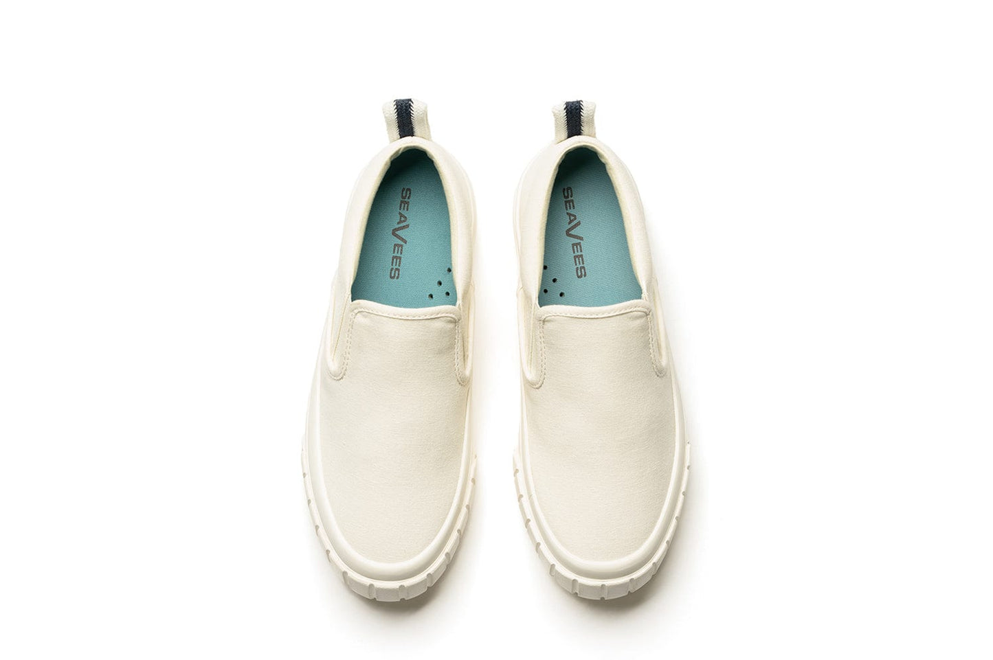 Womens - Fairfax Lug Slip On Platform - White