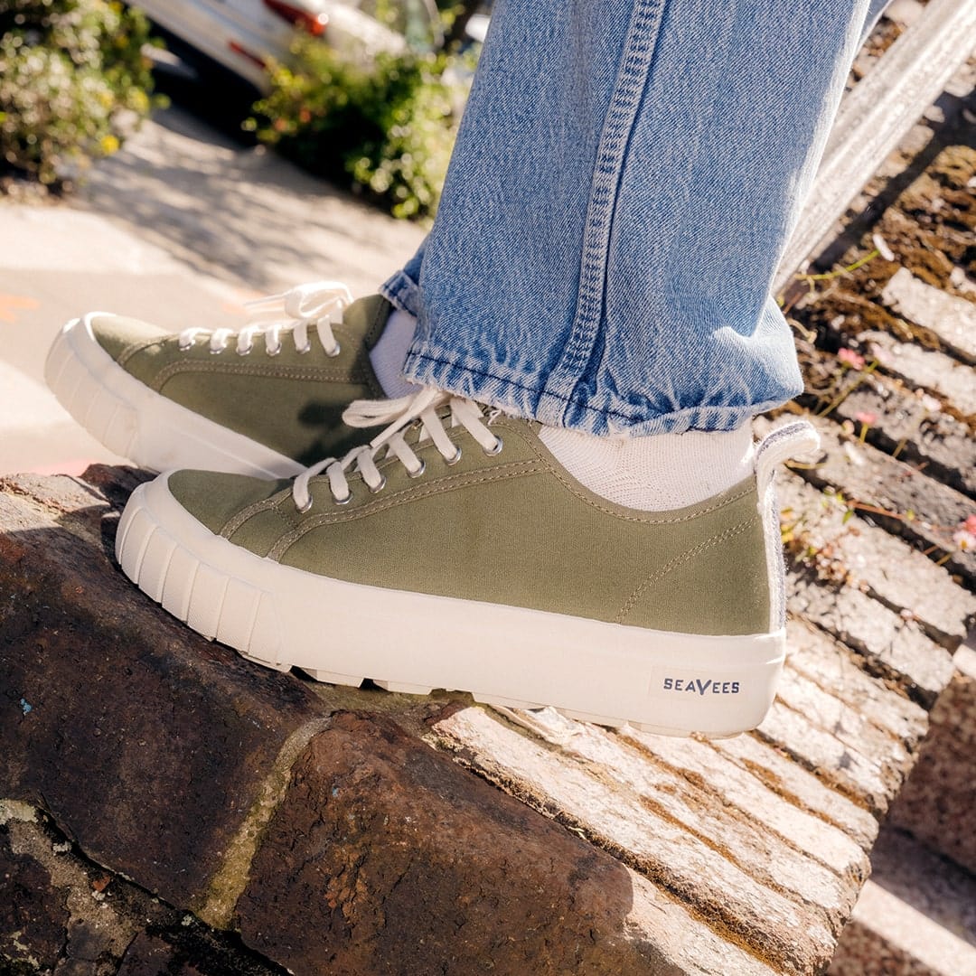 Womens Melrose Lug Platform Surplus Green SeaVees