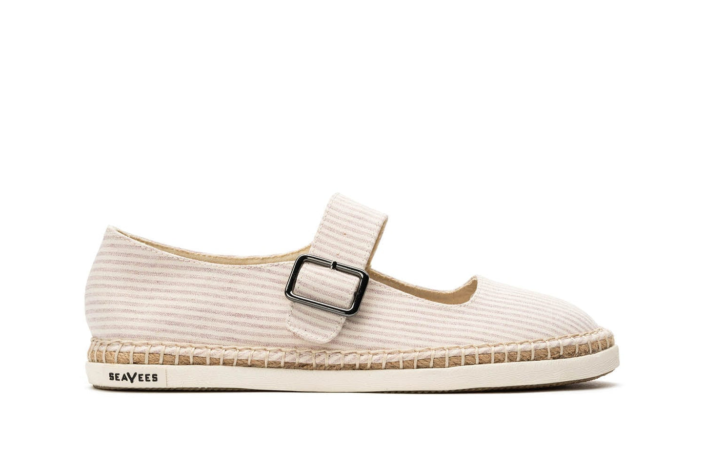 Womens - Mary Jane Espadrille - Rose Capri Stripe