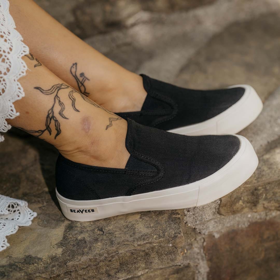 Womens - Baja Slip On Platform - Black