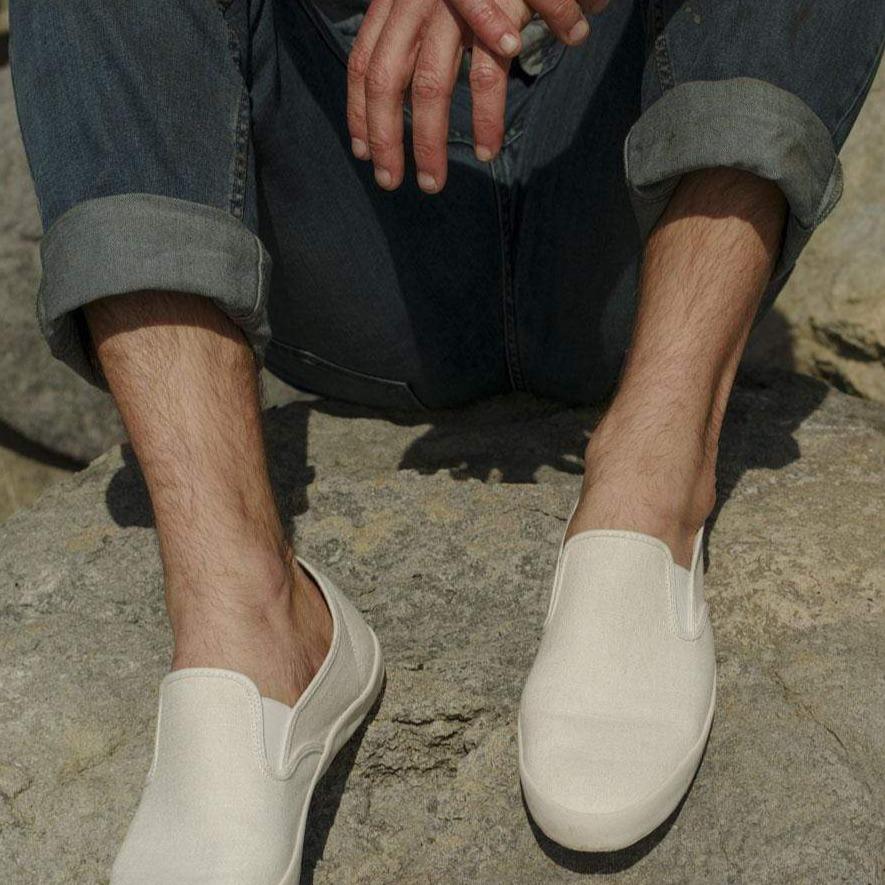 Mens - Baja Slip On Original - Natural – SeaVees display picture 1