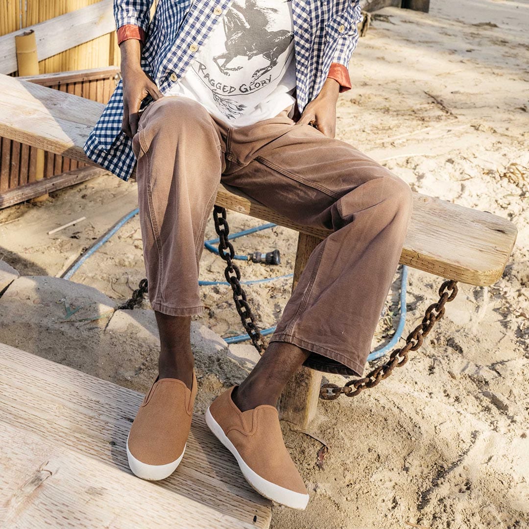 Mens - Baja Slip On Original - Almond