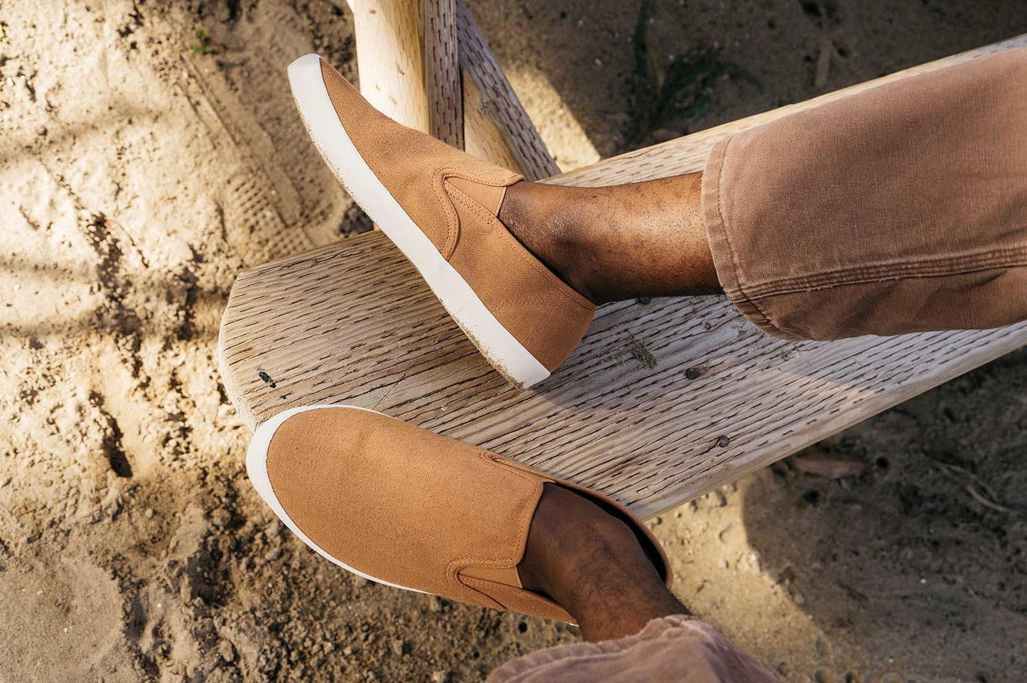 Mens - Baja Slip On Original - Almond