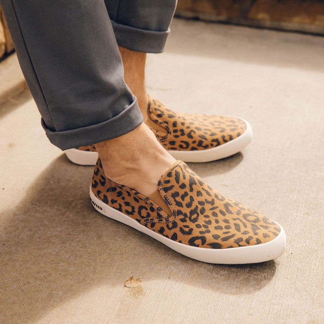 melk wit Profetie In detail Mens - Baja Slip On - Leopard – SeaVees