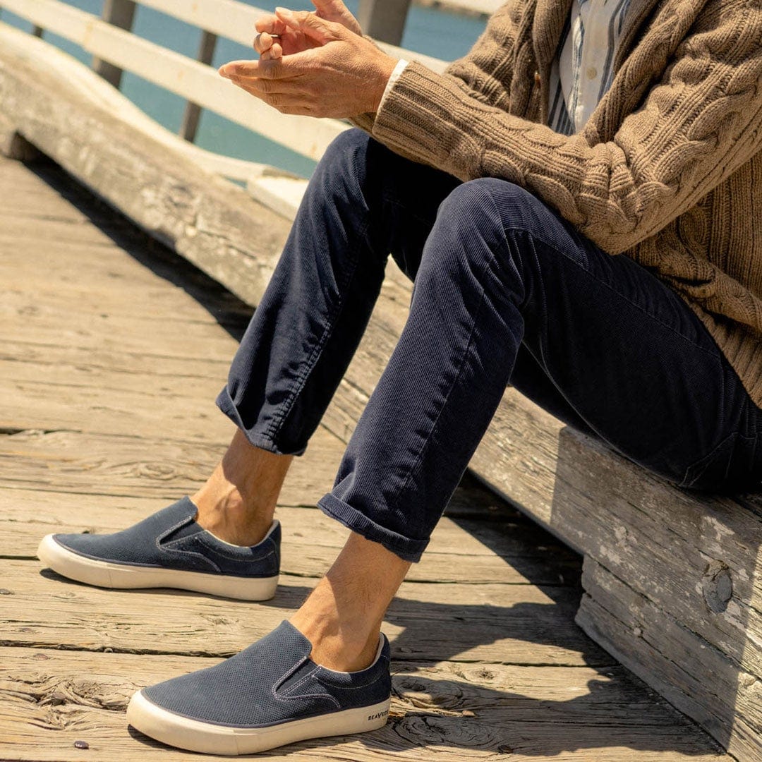 Mens - Hawthorne Slip On - Academy Blue – SeaVees