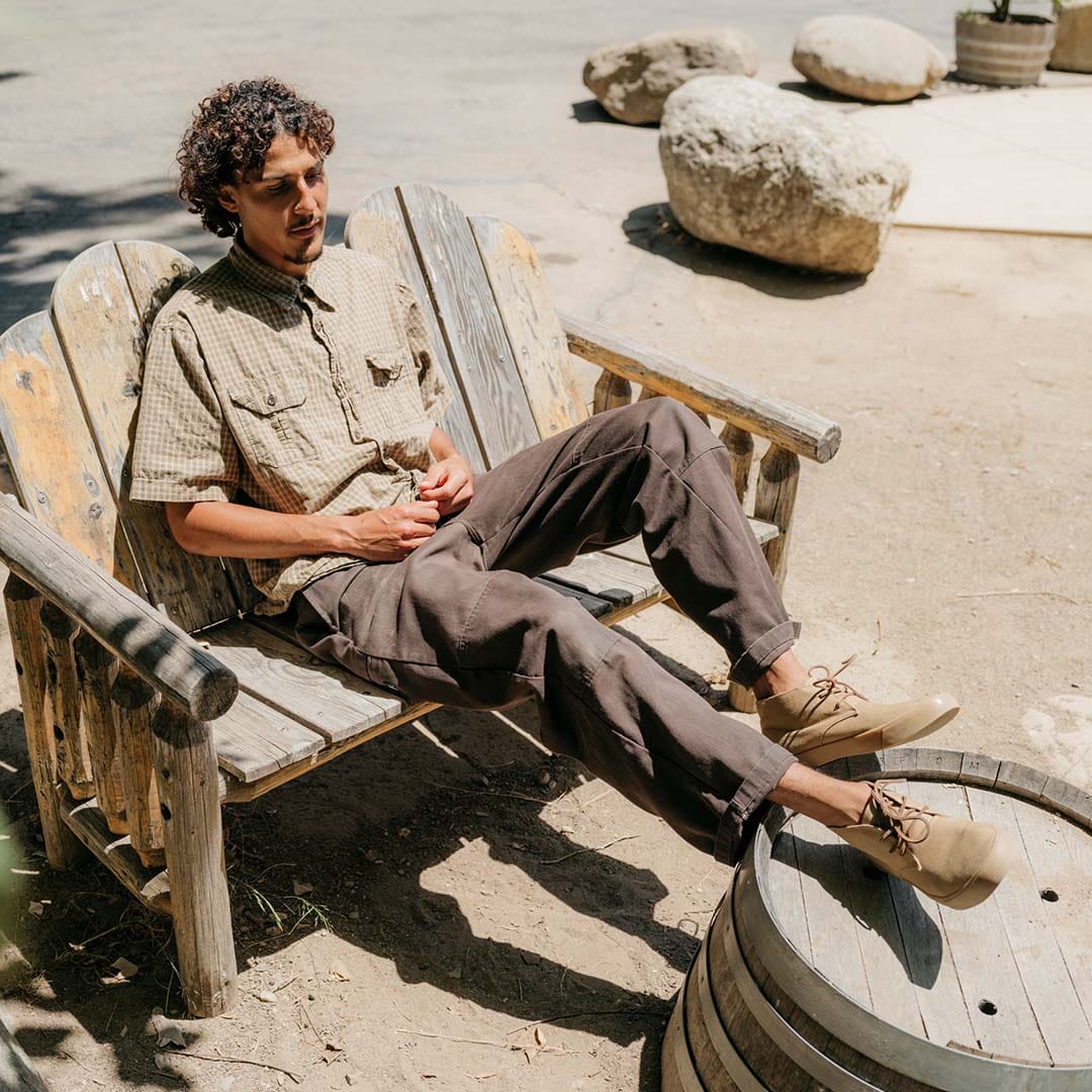 Mens - Maslon Desert Boot  - Coffee