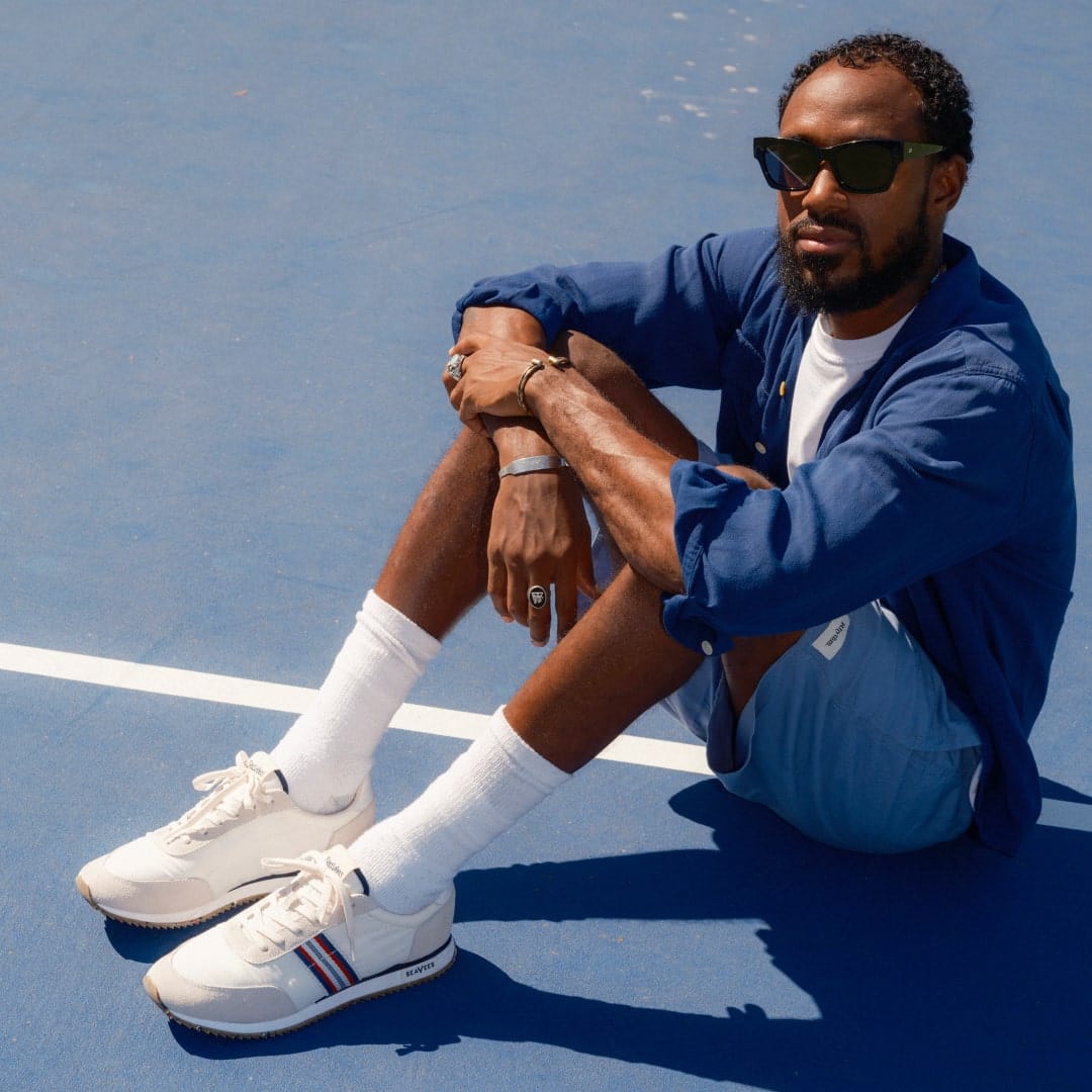 Mens - Royal  Runner - White
