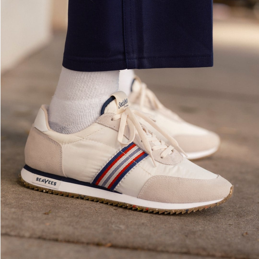Mens - Royal  Runner - White