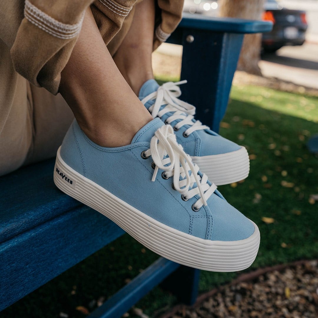 Seavees Monterey Platform Sneaker in Ice Blue at Nordstrom, Size 6