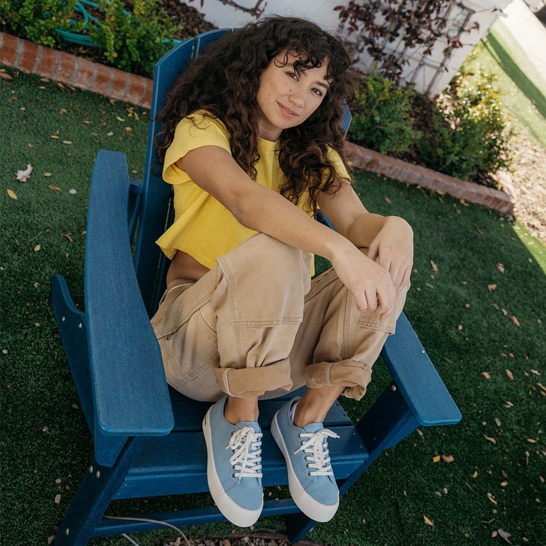 Womens - Monterey Sneaker Platform - Ice Blue