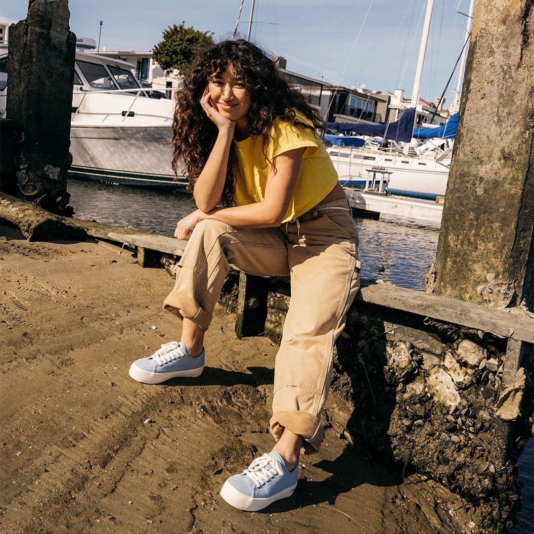 Womens - Monterey Sneaker Platform - Ice Blue