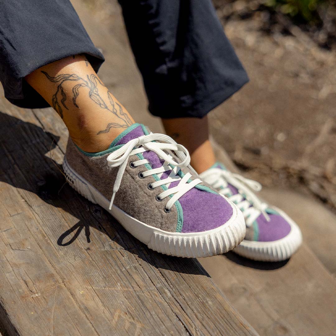 Womens - Wheeler Sneaker - Mushroom Colorblock