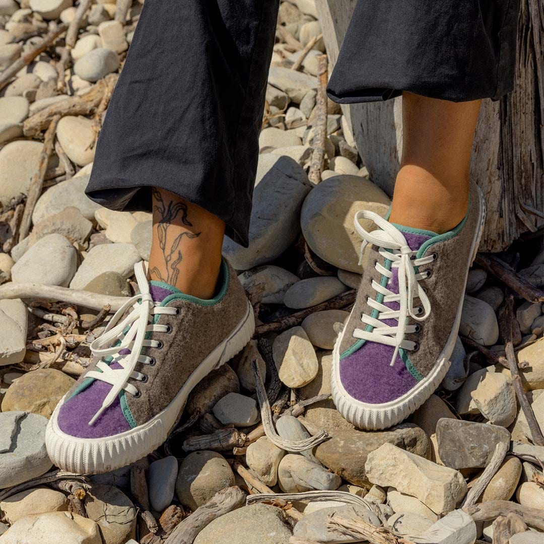 Womens - Wheeler Sneaker - Mushroom Colorblock