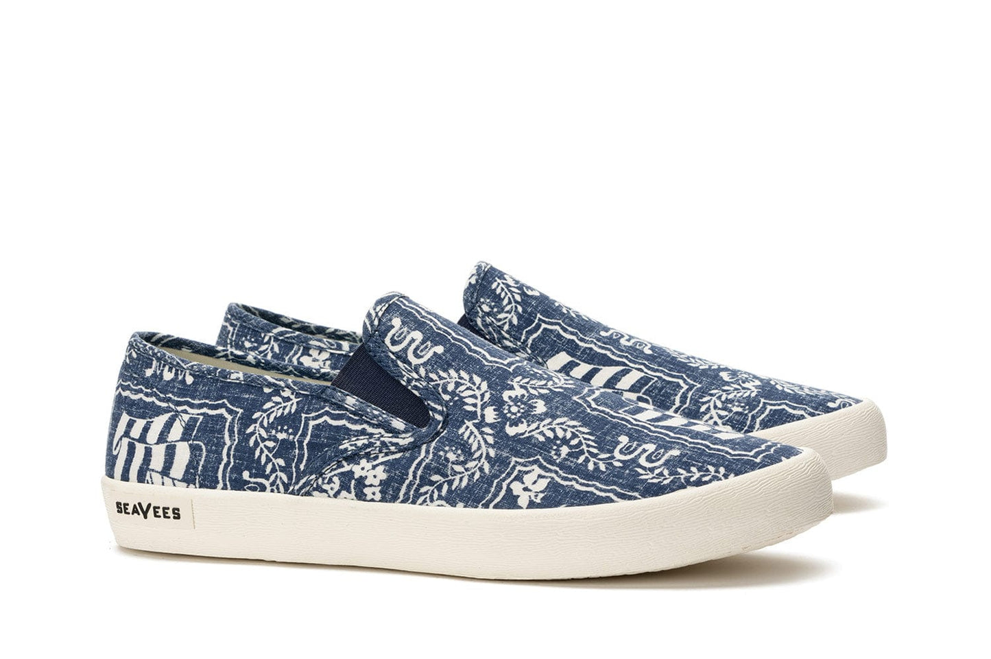 Mens - Baja  Slip On Reyn Spooner - Navy Lahaina Sailor