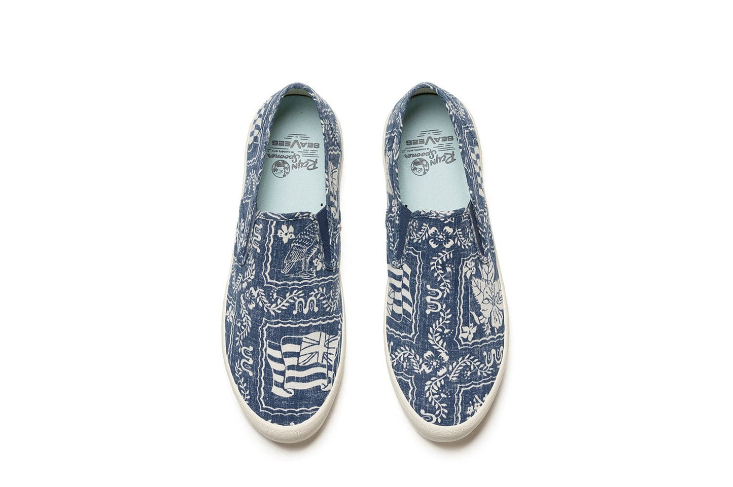 Mens - Baja  Slip On Reyn Spooner - Navy Lahaina Sailor