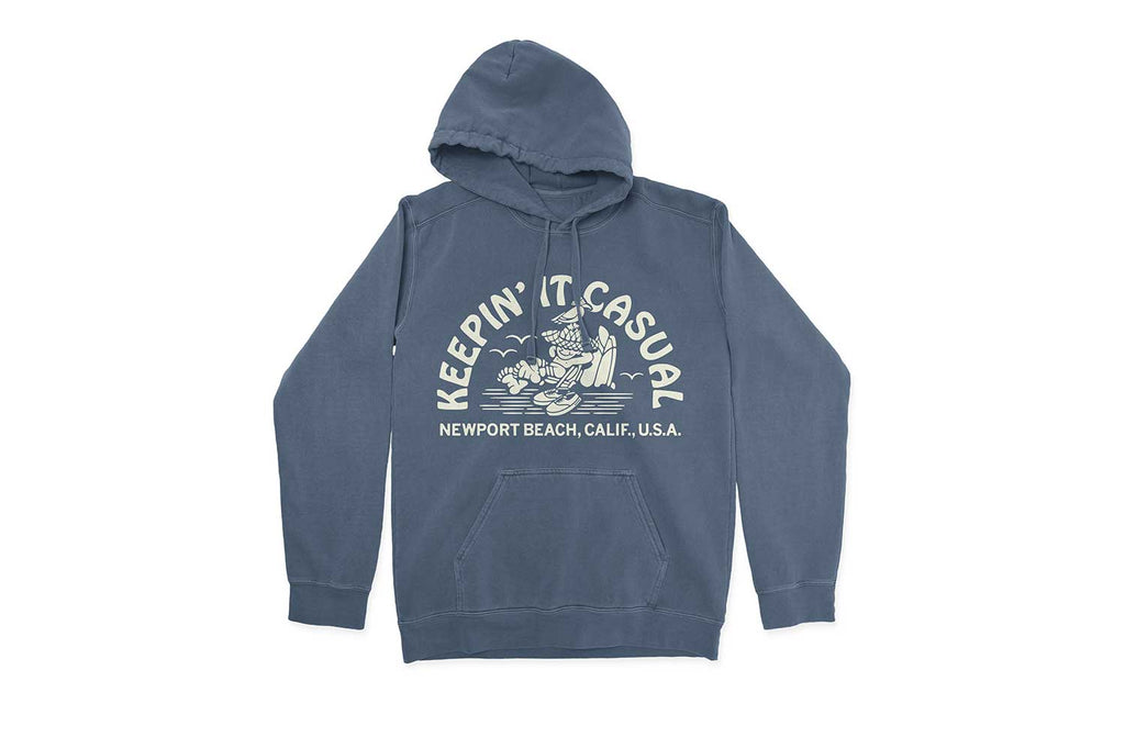 Keepin It Casual Newport Beach Hoodie Denim