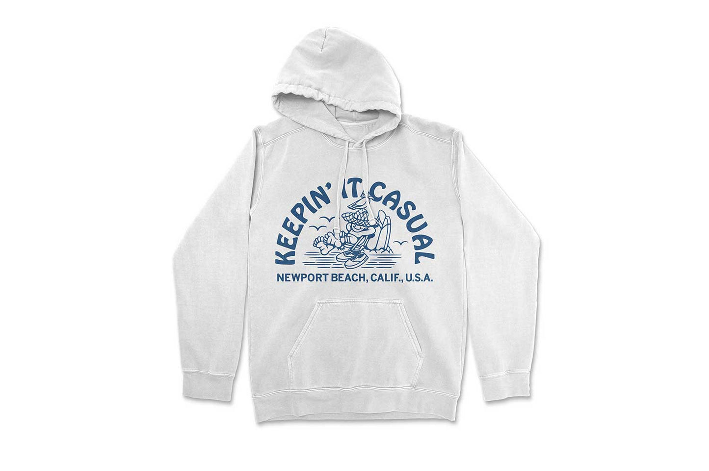 SeaVees - Keepin' It Casual Newport Beach Hoodie - White