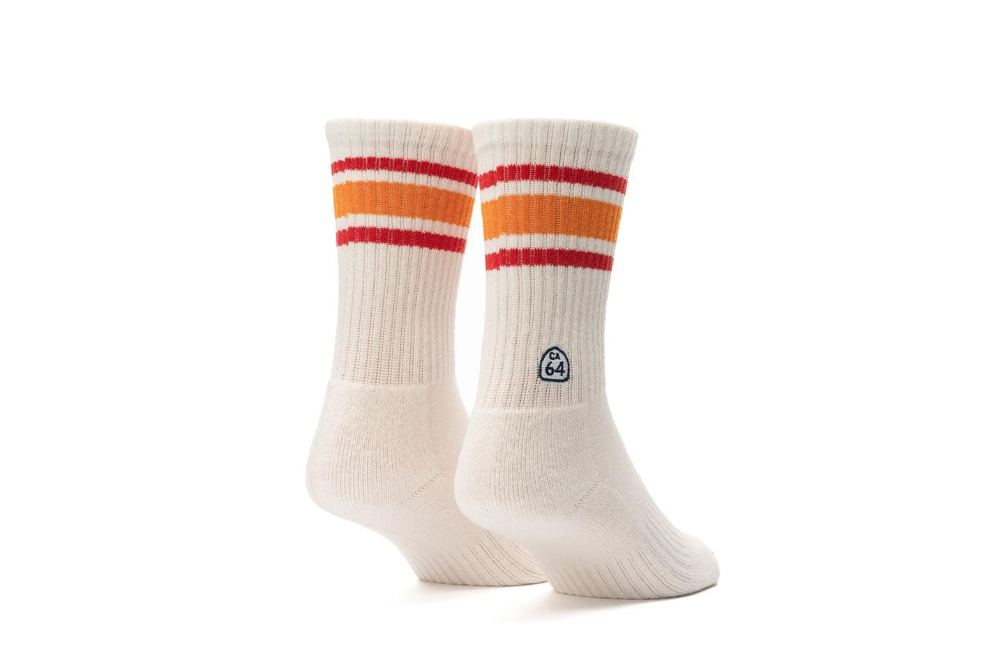 Unisex - Show-Offs Crew Sock - Natural w/ Sun Stripe