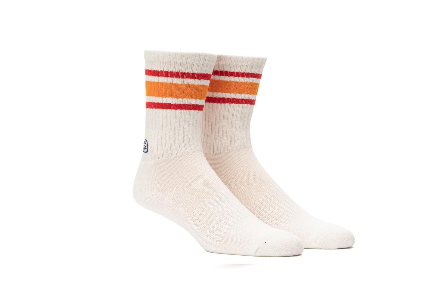 Unisex - Show-Offs Crew Sock - Natural w/ Sun Stripe