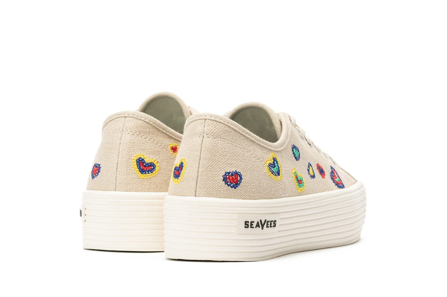 Womens - Monterey Sneaker Platform - Rainbow Heart