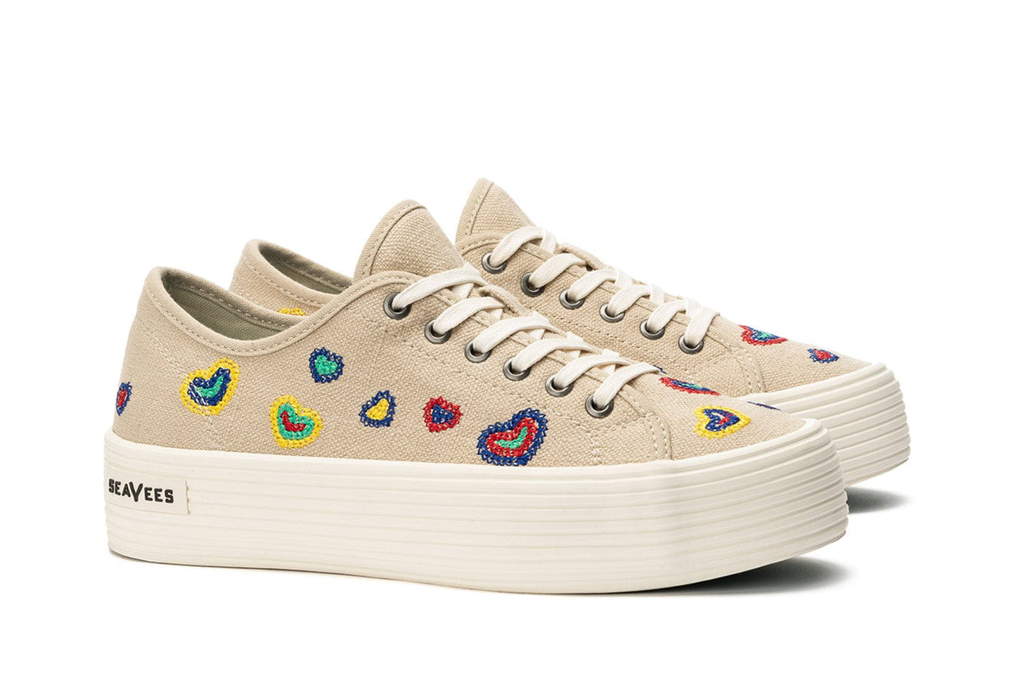 Womens - Monterey Sneaker Platform - Rainbow Heart