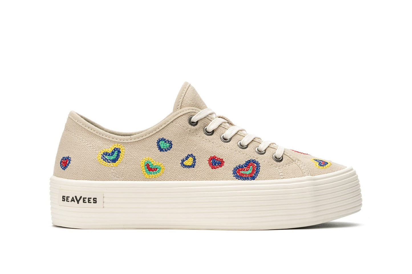 Womens - Monterey Sneaker Platform - Rainbow Heart