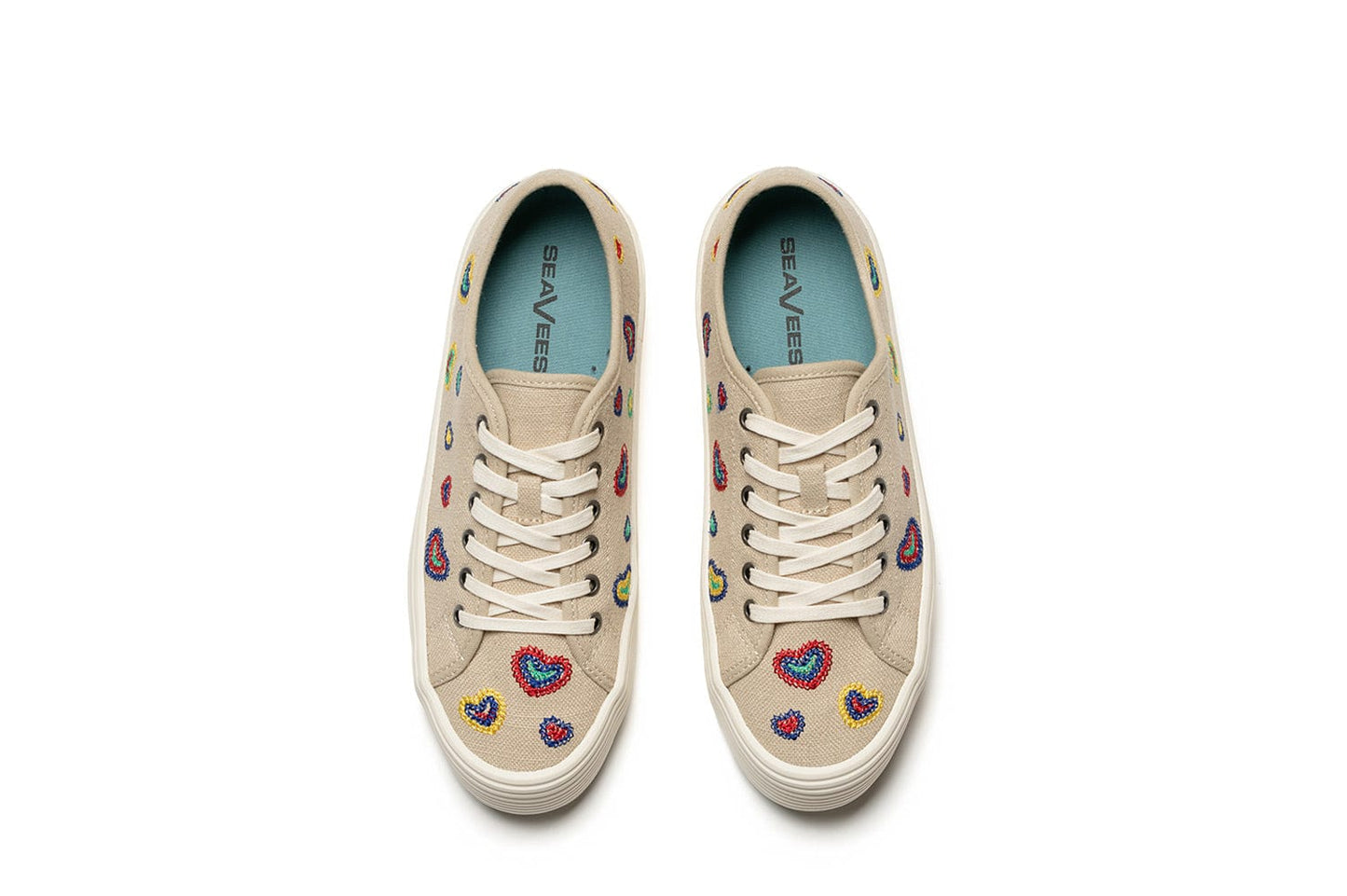 Womens - Monterey Sneaker Platform - Rainbow Heart